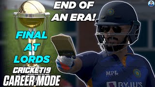 World Cup Final At Lords 🤯 + The End Of An Era! - RahulRKGamer/My Career Mode - Cricket 19 [EP 58]