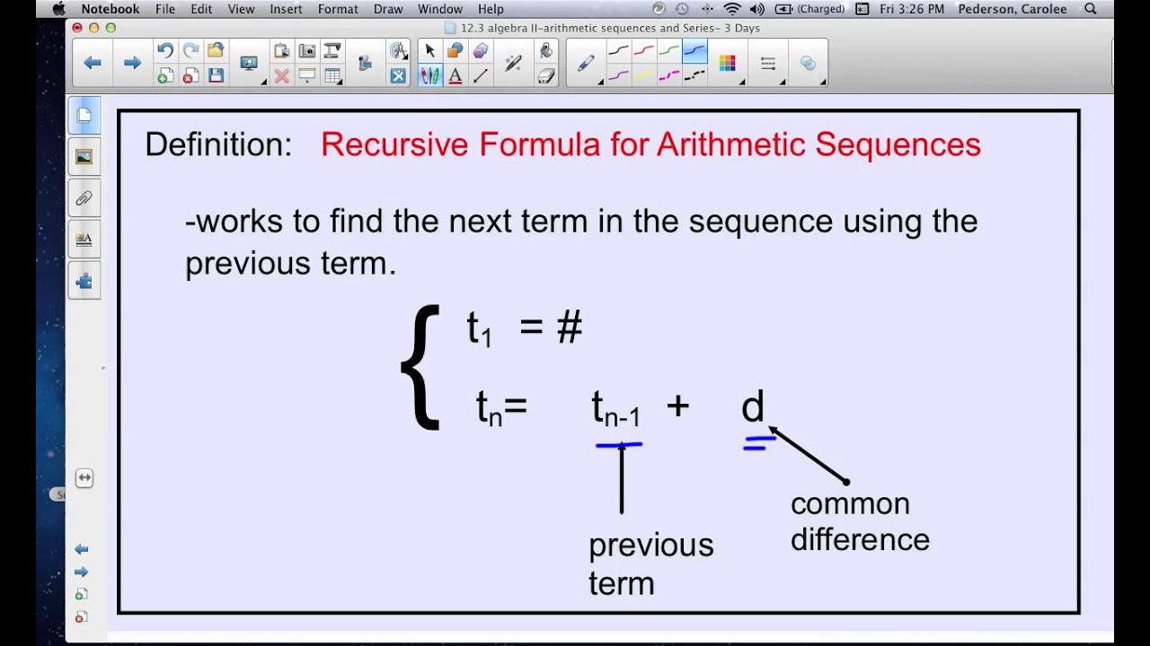 Recursive Formula For Geometric Sequence Worksheets