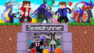 Minecraft Pixelmon Manhunt (1 Speedrunner VS 2 Caçadores) de Pokemon com Devil Fruits de One Piece