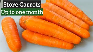 How To Store A Carrot For Long Time / How To Keep Them Fresh For Months in Freeze #TastyFood #Shorts