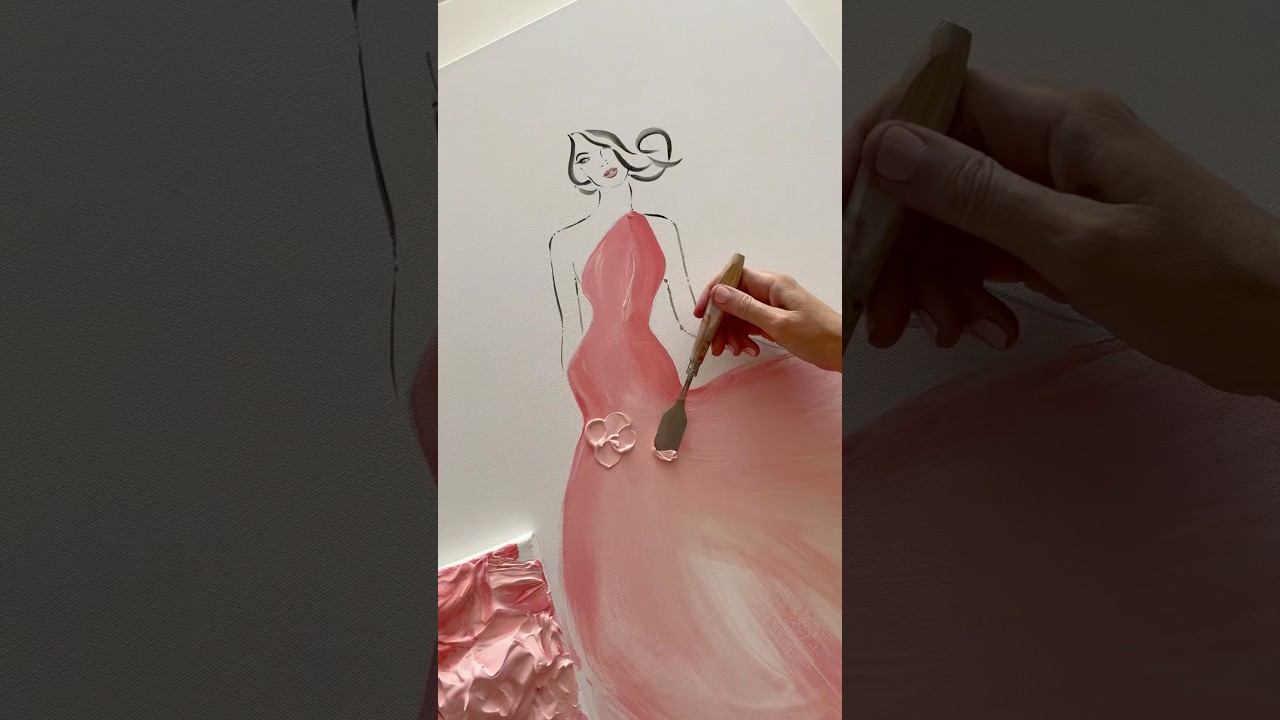 This is Joy 🩷&hearts;️ #painting #artprocess