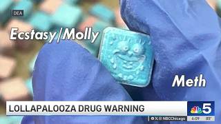 DEA warns Lollapalooza-goers that pills sold as Molly, Ecstasy may be ‘pure meth'