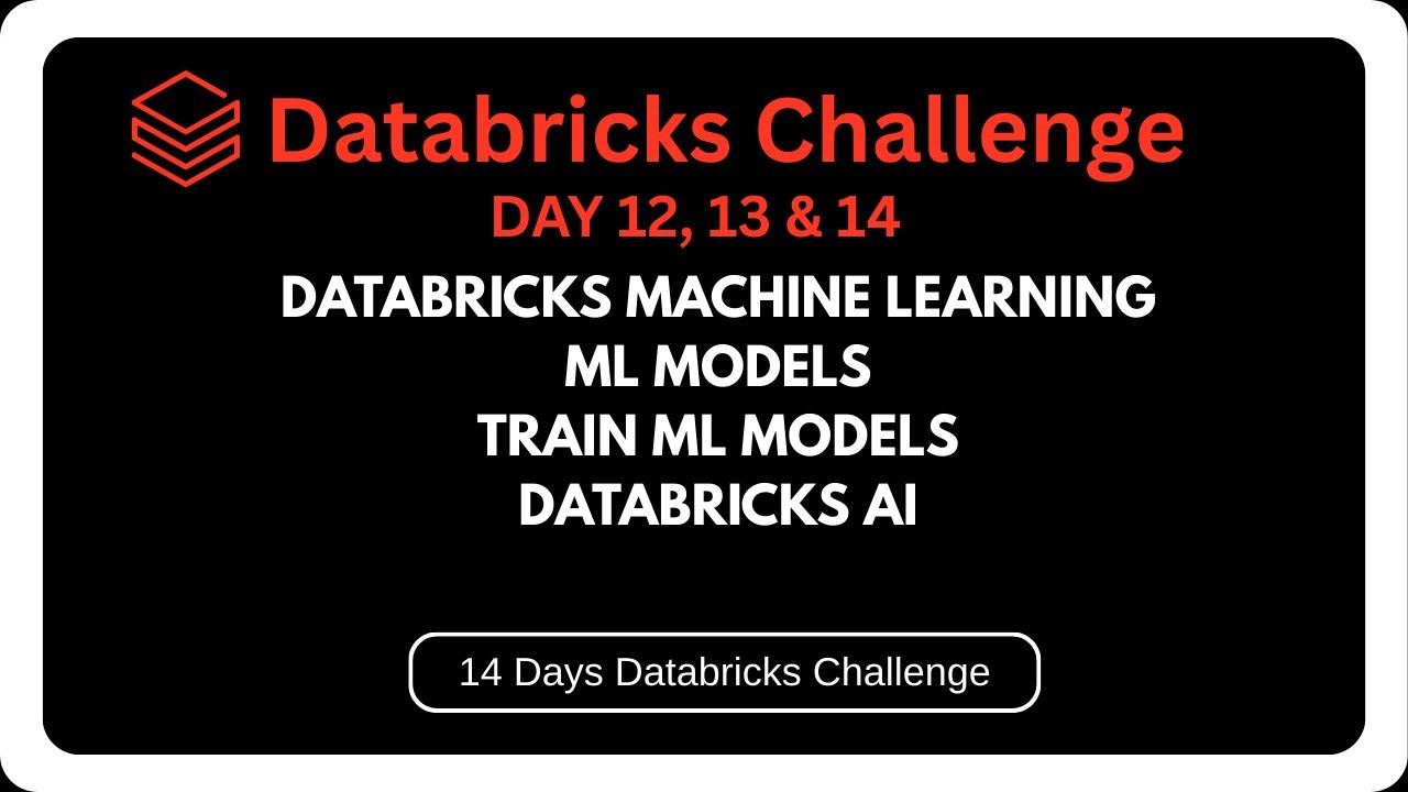 tutorial - databricks machine learning workspace |... Databricks Machine learning and regression tesitng | Databricks AI ...