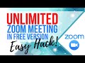 Free unlimited zoom time  how to remove 40minute time limit  zoom hack