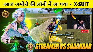 😢WTF!! RICHEST UPGRADABLE SKINS LIVE STREAMER SCARED ME🫨& MAX FIORE X-SUIT PRO PLAYER SQUAD VS ME🔥