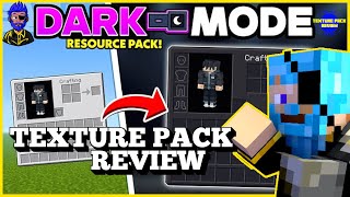 Daz Man Reviews Dark Mode Texture Pack In Minecraft Bedrock! Minecraft Texture Pack Review