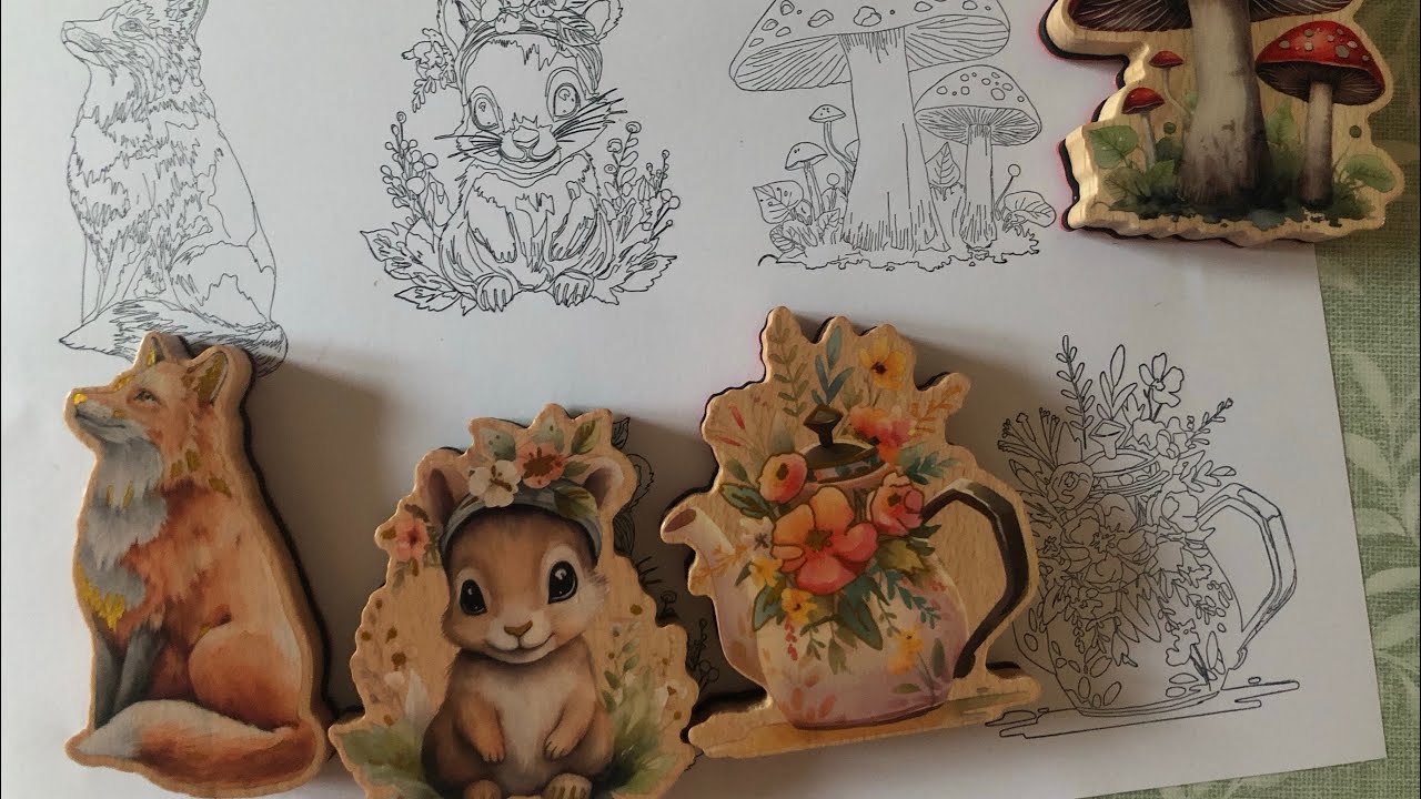 Tampons Pour En Bois, Tampons En Bois Pour L'artisanat - Tampons