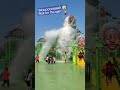 😝Wet N Joy water splash on people heavy water flow slide #waterpark #wetnjoywaterpark #shorts