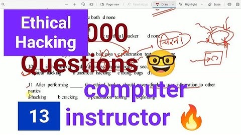 Computer Instructor | 5000 Questions | Computer Network Vid 13| Ethical Hacking | computer teacher