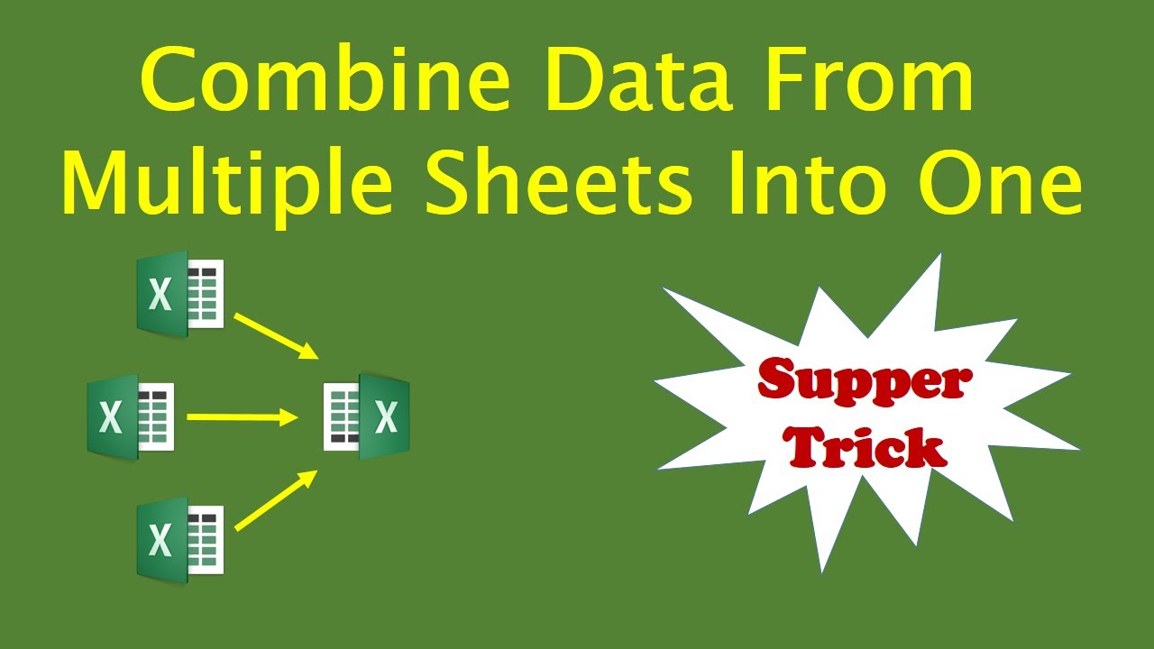 Excel Tips Combine Data From Multiple Sheets Into One Using Power 