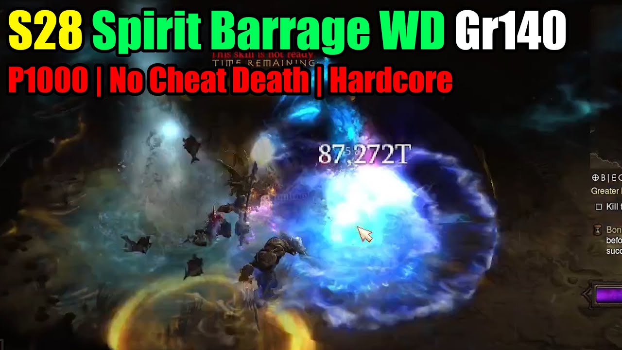 Solo Spirit Barrage WD | Gr140 | P1000 | No Cheat Death | Hardcore