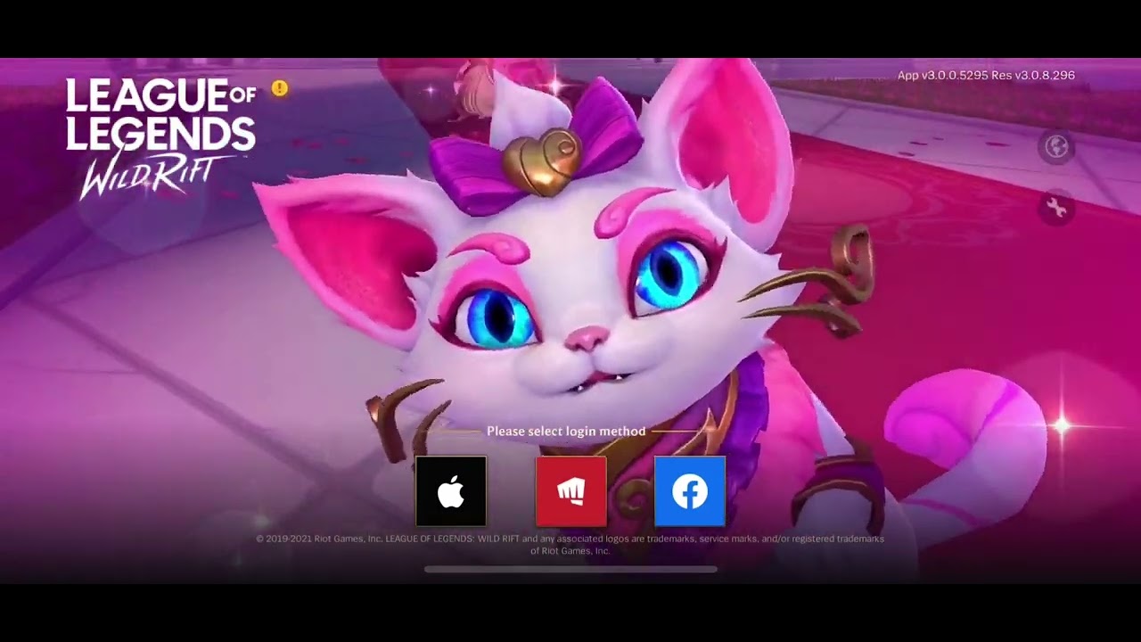 Wild Rift Login Screen (February/March 2022)