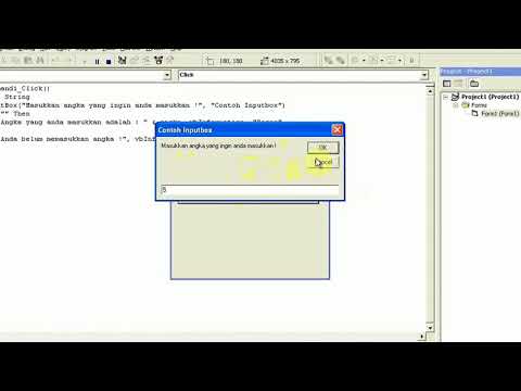 Cara Menggunakan Inputbox Dengan Visual Basic 6