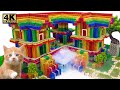 DIY - Build Super Mega Mansion Has Pool for Cutes Cat With Magnetic Balls (Satisfying)| MW Minecraft