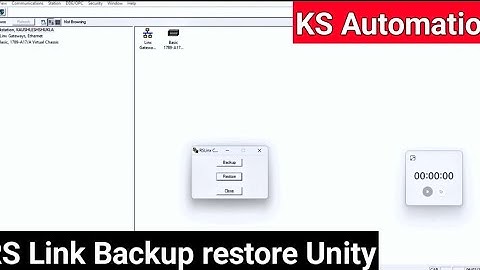 Rockwell Software || Rs Linx Classic  || How to Create Backup  || How to Restore Backup
