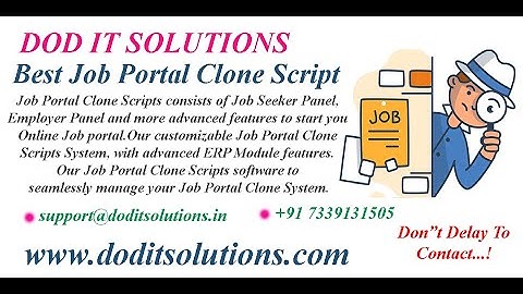 Job Portal Clone Scripts | Job Portal Clone | DOD IT SOLUTIONS
