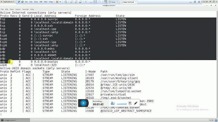 How to check OPEN and CLOSED PORTS  in Linux