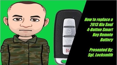 How to replace a 2013 Kia Soul 4 Button Smart Key Remote Battery