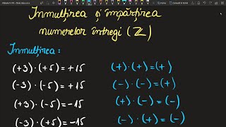 Inmultirea impartirea numerelor intregi cls a 6 a Exercitii(Invata Matematica Usor-Meditatii Online)