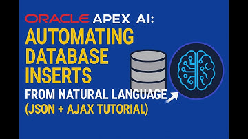 Oracle APEX + AI: Automating Database Inserts from Natural Language (with JSON + AJAX) Tutorial