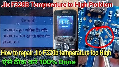 Jio F320B Temperature too High problem solution 100% ok || High Temperature