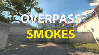 CS2: Overpass Short Pipe Instant Smoke from CT Spawn #1