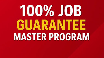 100% JOB GUARANTEE MASTER PROGRAM