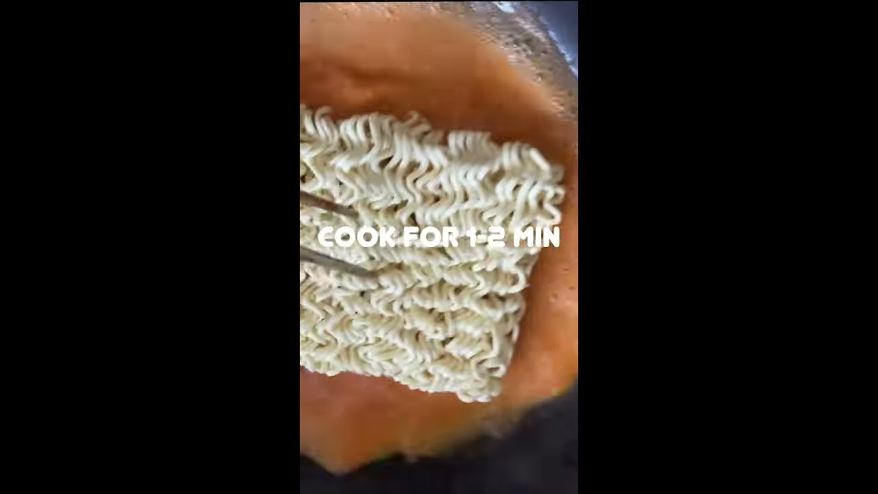 Making Fire Noodles Less Spicy [Buldak Spicy Ramen Recipe Hack] #Shorts