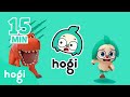 🦖 Hogi, Run! Dinosaur with Hogi｜Hogi Jingle Play｜15 min｜Hogi Hogi｜Kids Play｜Hogi Pinkfong