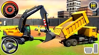 JCB Highway Road Builder Construction 3D - City Excavator Loading Simulator - Android Gameplay screenshot 1