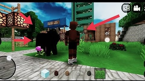 Mini block craft Bear attached me 😔 | How to play mini block craft | Minecraft villager