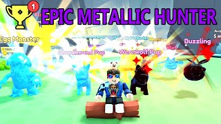 I Became Epic Metallic Hunter And Made Insane Rainbow Team In Roblox Collect All Pets!