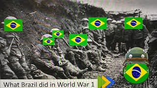 What Brazil did in World War I-O que o Brasil fez na primeira guerra mundial