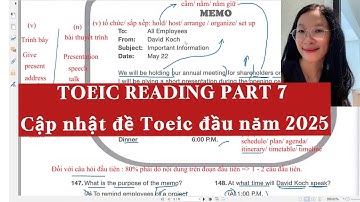 TOEIC READING PART 7 | CẬP NHẬT ĐỀ TOEIC CUỐI NĂM 2024 || MS THẮM TOEIC
