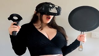 WHEN GIRLS COOK IN FULL BODY VR