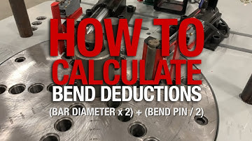 HOW TO CALCULATE REBAR BEND DEDUCTIONS