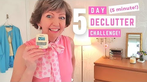 5 Day, 5 Minute Declutter Challenge! Bedroom, Flylady Zone 4, Spring 2022