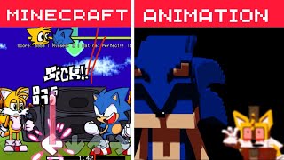 Sonic.exe Kill Everyone-With Voice-Minecraft Animation-Animatedfnf Sonic Vs Tails.exe-Chasing Cover