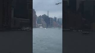Floatplane Lands Hard in NYCs East River