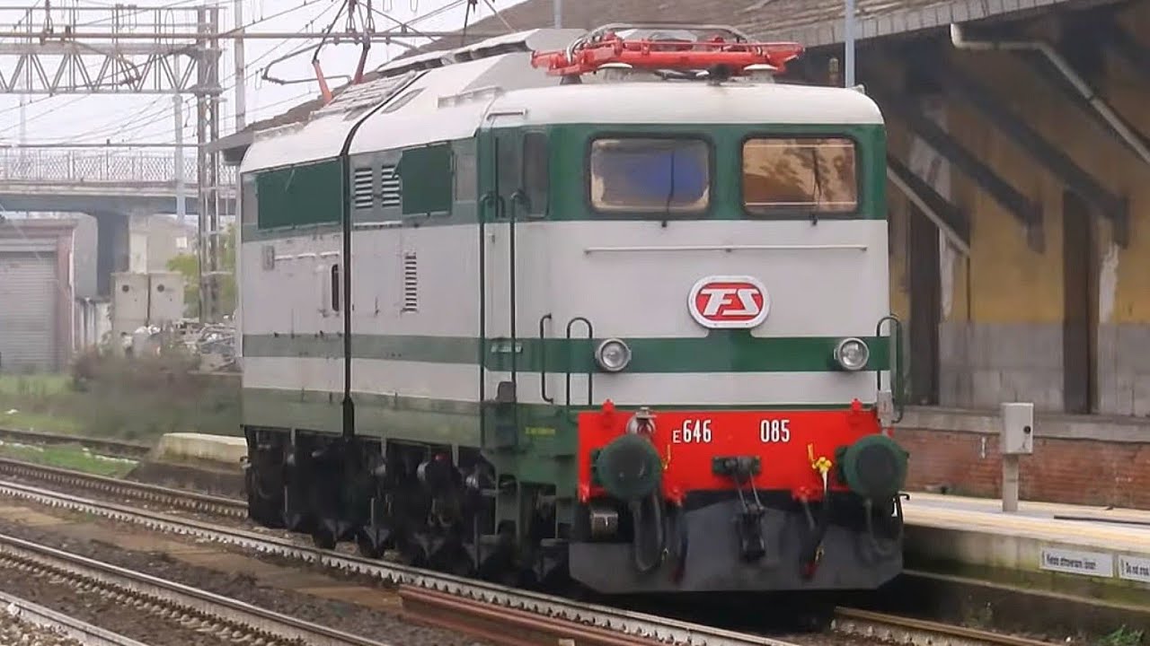 Treno Storico Milano Centrale Cremona Locomotiva E646 Manovre, Aggancio + Sound E193 Siemens Vectron