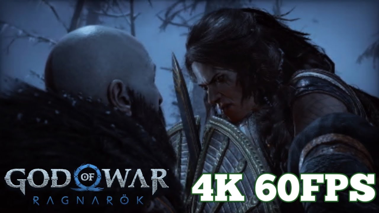 God Of War Ragnarök Kratos Vs Freya First Fight Scene PS5 4K 60FPS ...