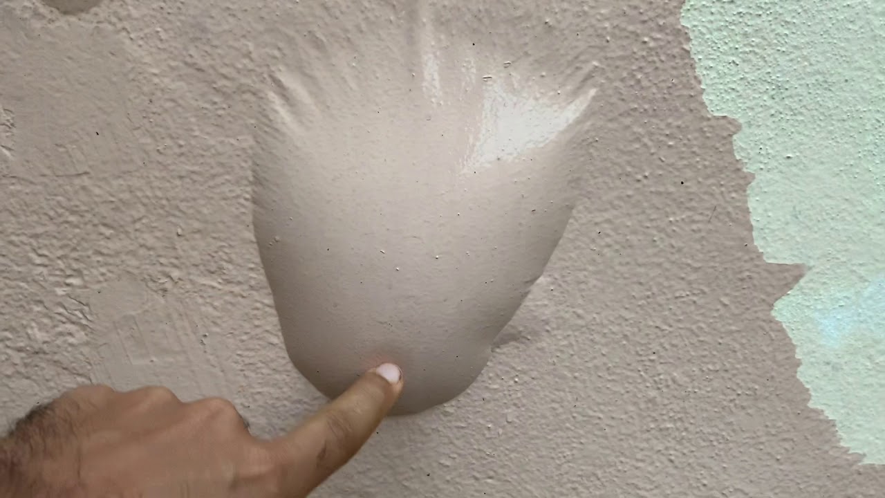 Oddly satisfying water bubble under paint. YouTube
