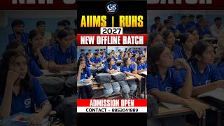 AIIMS & RUHS 2027 New Offline Batch | Admission Open 2027 | GS Planet Institute Jaipur