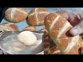 pan cocido en agua pretzel para bocadillos muy esponjoso