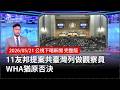 WHA觀察員提案被否決