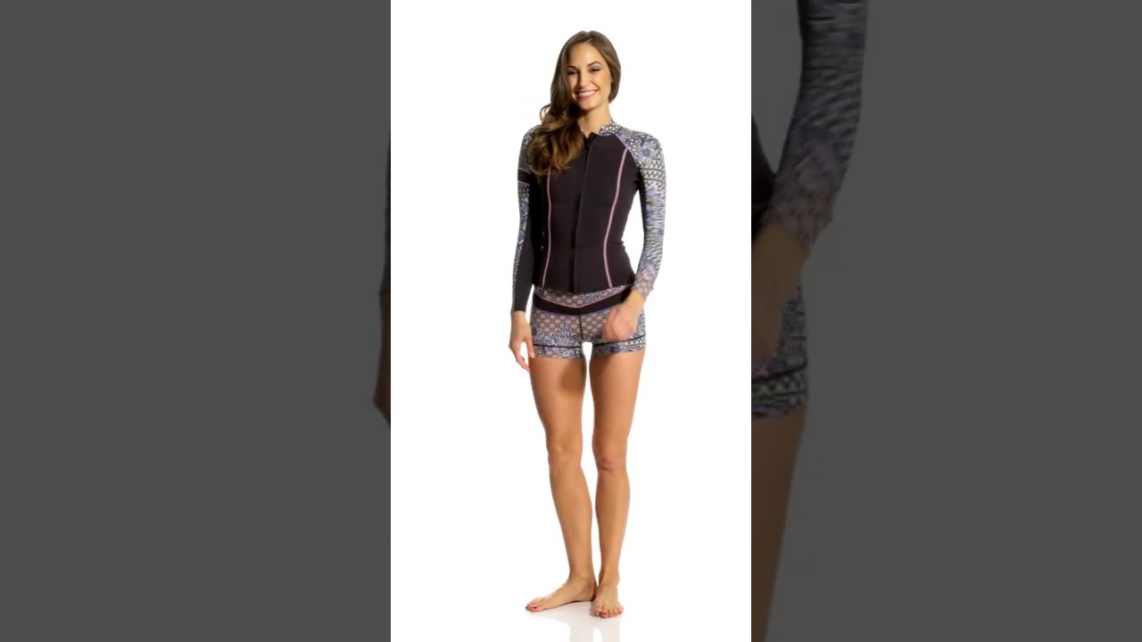 Prana Women's 1mm Fleur D'Amour Hydra Neoprene Short | SwimOutlet.com