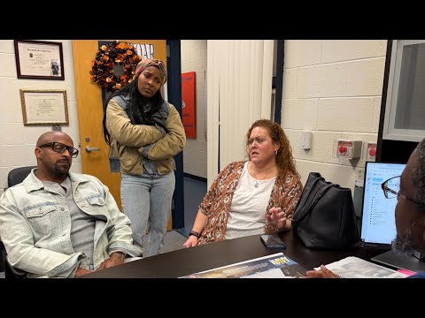 Sharra comes into the principal’s office while Larry & Bethany is in there talking the principal