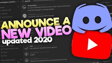 How To Announce/Notify a New YouTube Upload on your Discord Server |  2020 Updated