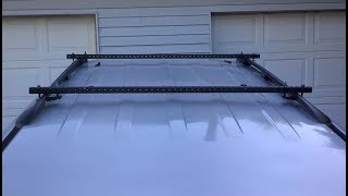 DIY SUV Roof Rack Cross Bars