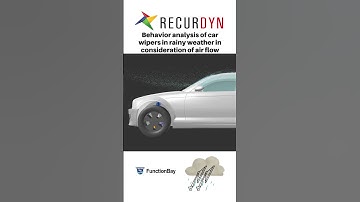 Behavior analysis of car wipers in rainy weather in consideration of air flow